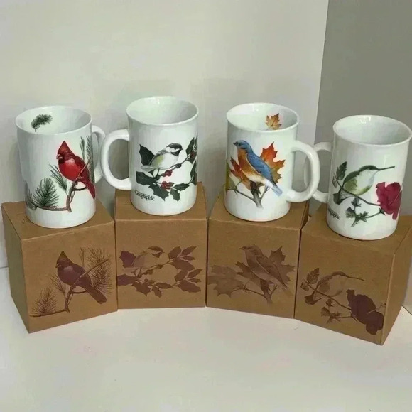 Canadian Geographic Other - Set of 4 Canadian Geographic Birds of North America  porcelain mug new in box